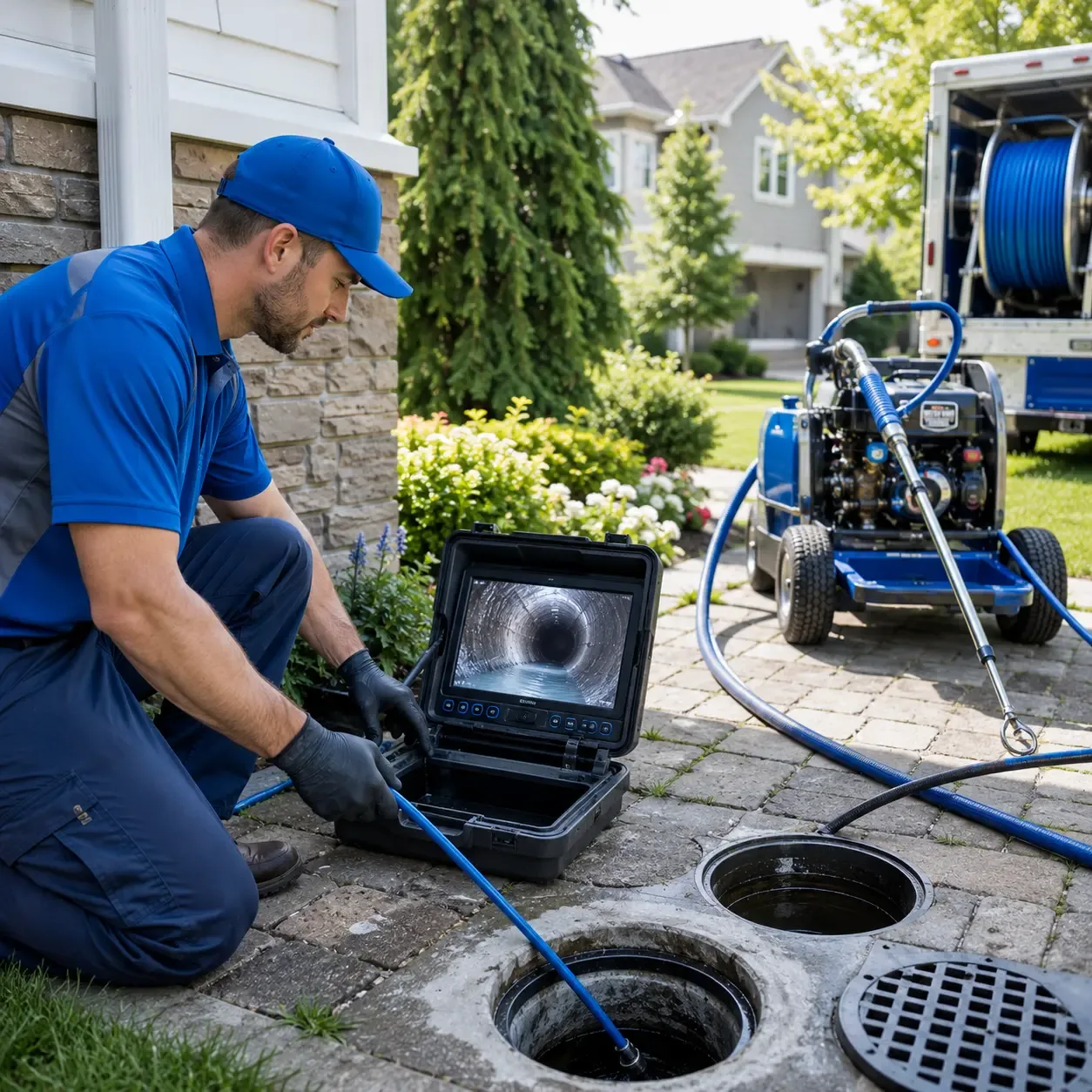 Outdoor drain cleaning professionals serving Waterport, NY